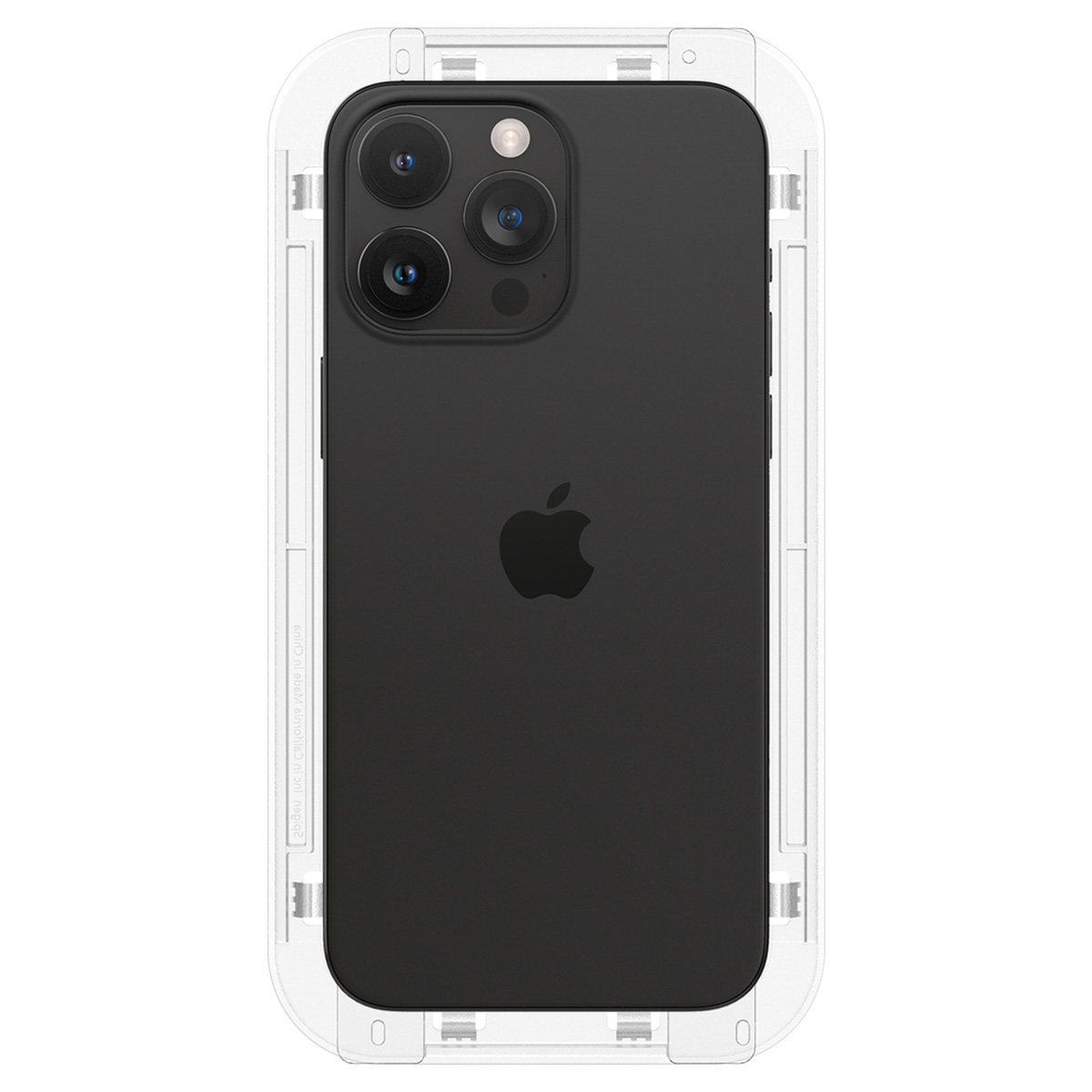 Spigen EZ Fit GLAS.tR met installatietray - Privacy Glass - 1 pack Apple iPhone 15 Pro Max