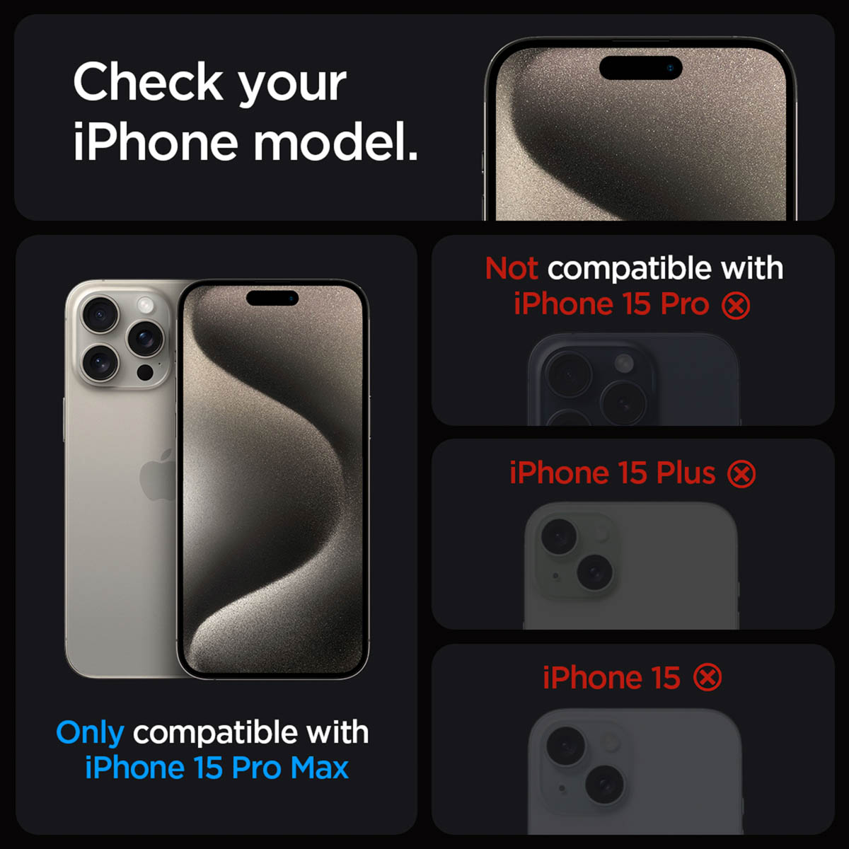 Spigen EZ Fit GLAS.tR met installatietray - Privacy Glass - 1 pack Apple iPhone 15 Pro Max