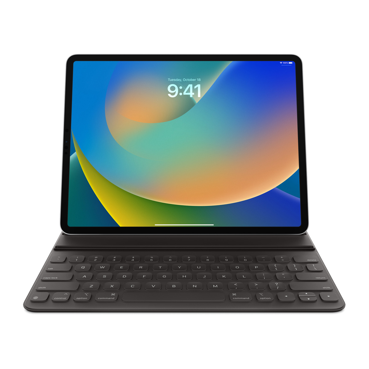 Smart Folio Keyboard Apple iPad Pro 12.9 (2018/2020/2021/2022) / iPad Air 13 inch (2025) M3 / (2024) M2 - QWERTY - Zwart