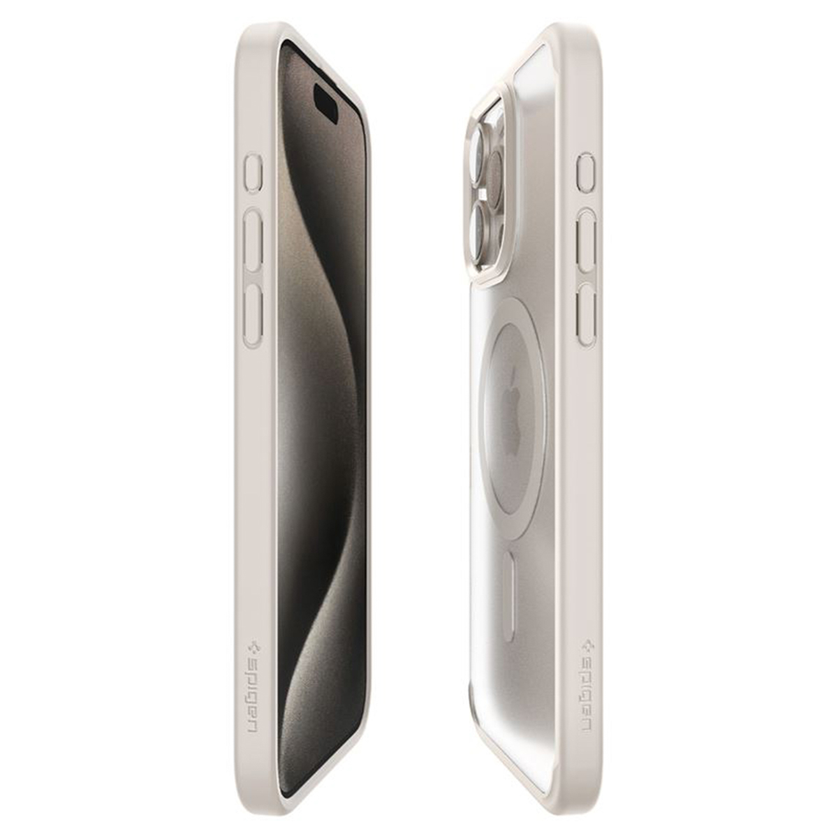 Spigen Ultra Hybrid Backcover MagSafe iPhone 15 Pro - Frost Natural Titanium