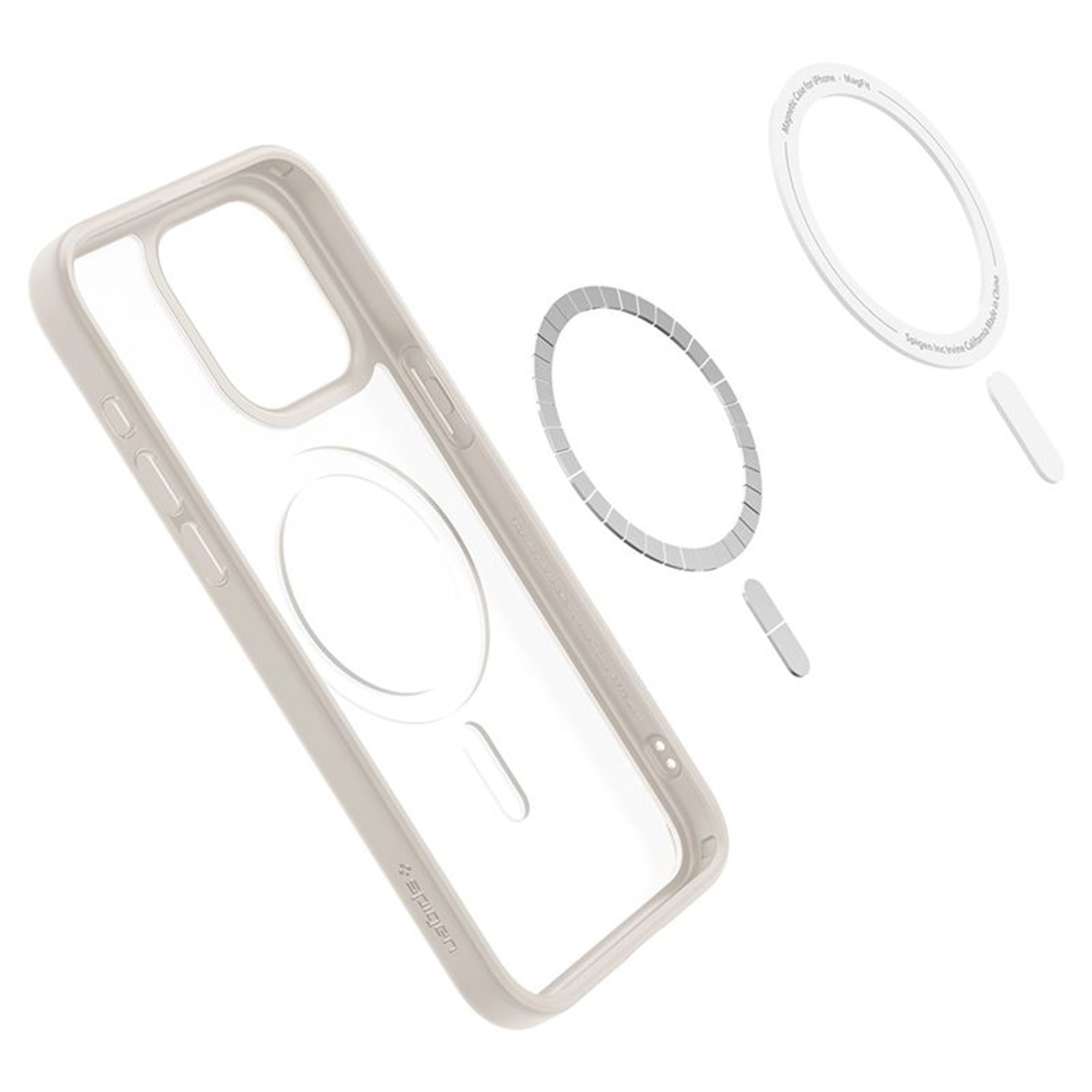 Spigen Ultra Hybrid Backcover MagSafe iPhone 15 Pro - Frost Natural Titanium
