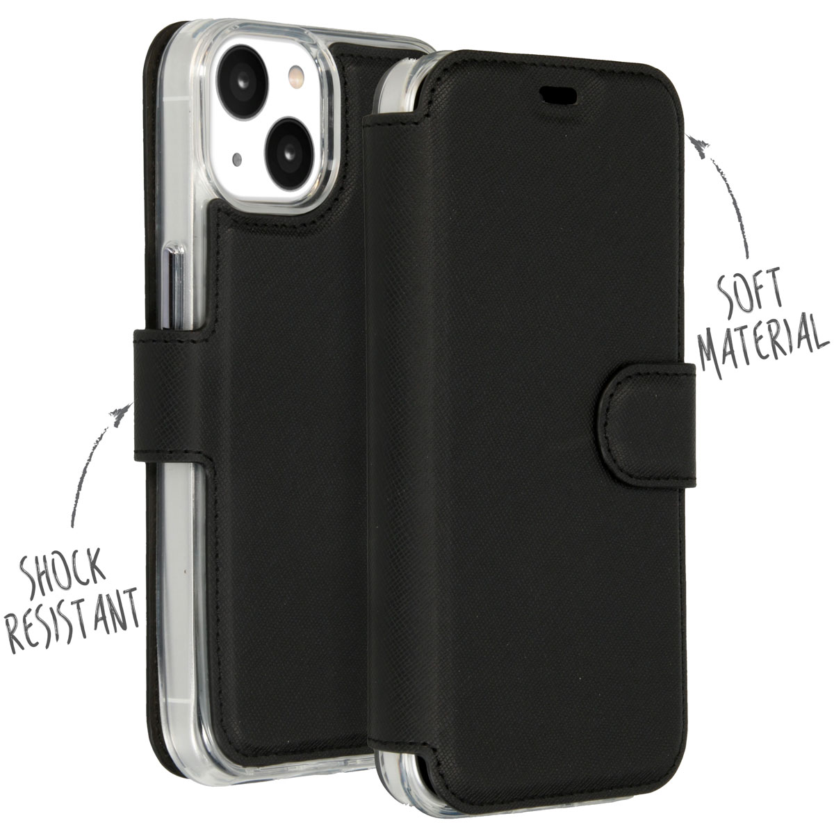 Accezz Xtreme Wallet Bookcase Apple iPhone 14 Plus - Zwart