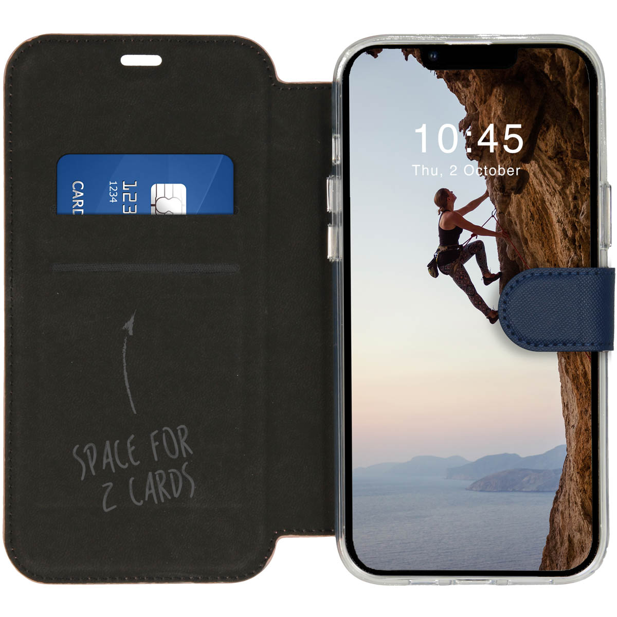 Accezz Xtreme Wallet Bookcase Apple iPhone 14 Plus - Donkerblauw