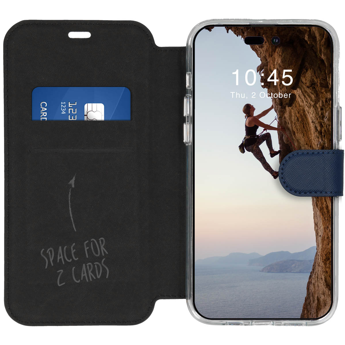 Accezz Xtreme Wallet Bookcase Apple iPhone 14 Pro Max - Donkerblauw