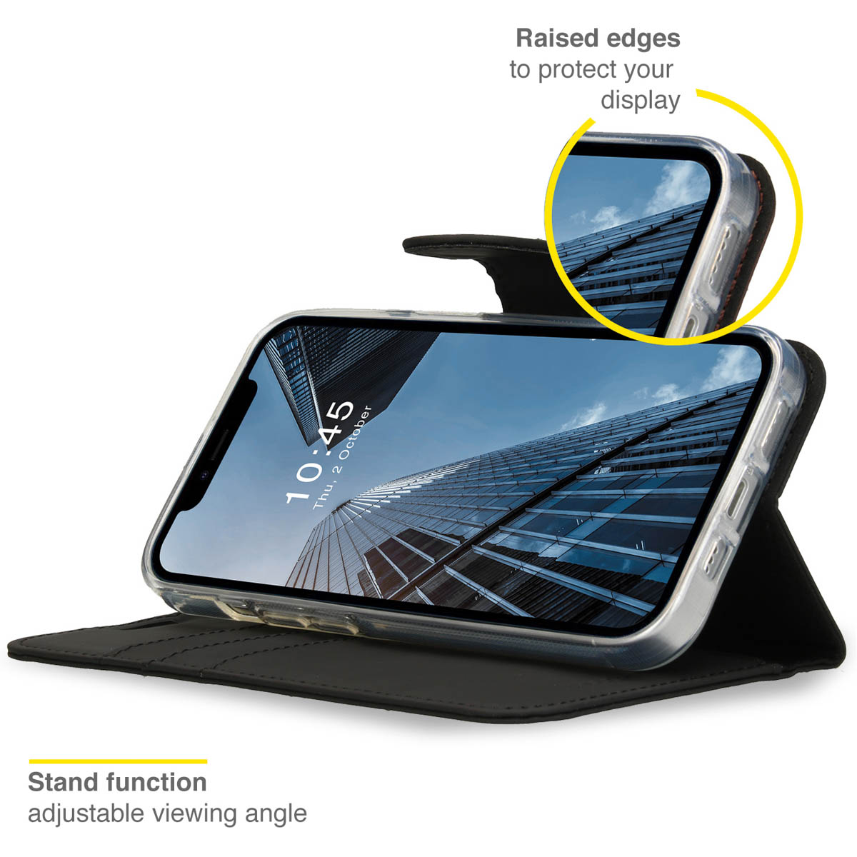 Accezz Wallet Softcase Bookcase Apple iPhone 14 - Zwart