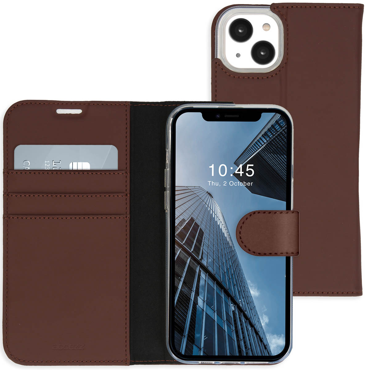 Accezz Wallet Softcase Bookcase Apple iPhone 14 - Bruin