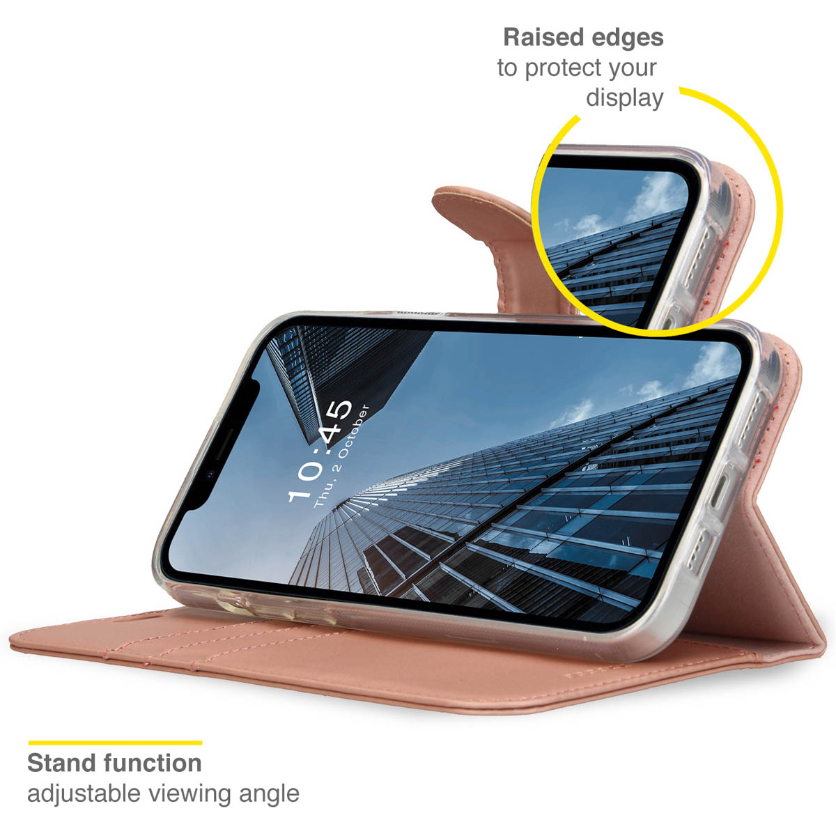 Accezz Wallet Softcase Bookcase Apple iPhone 14 Plus - Rosé Goud