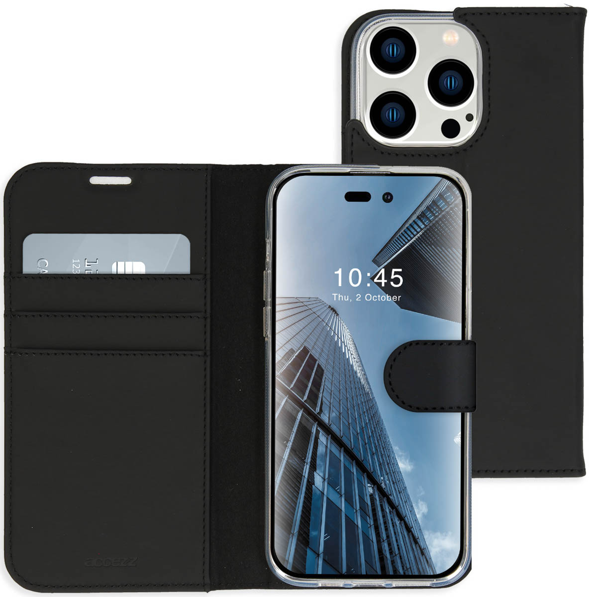 Accezz Wallet Softcase Bookcase Apple iPhone 14 Pro Max - Zwart