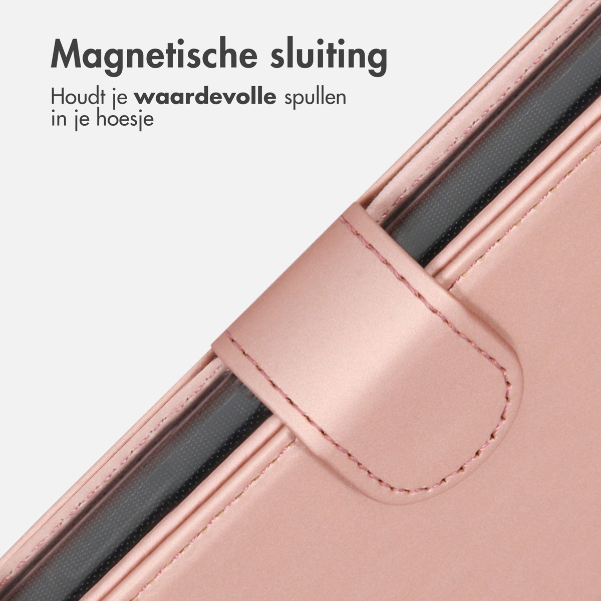 Accezz Wallet Softcase Bookcase Apple iPhone 14 Pro Max - Rosé Goud