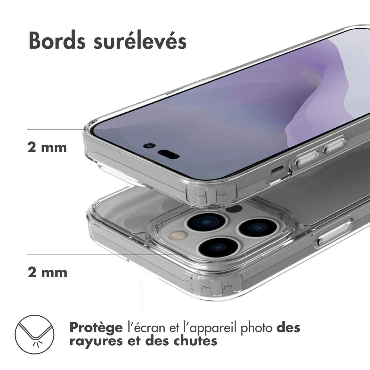 Accezz Xtreme Impact Backcover Apple iPhone 14 Pro Max - Transparant