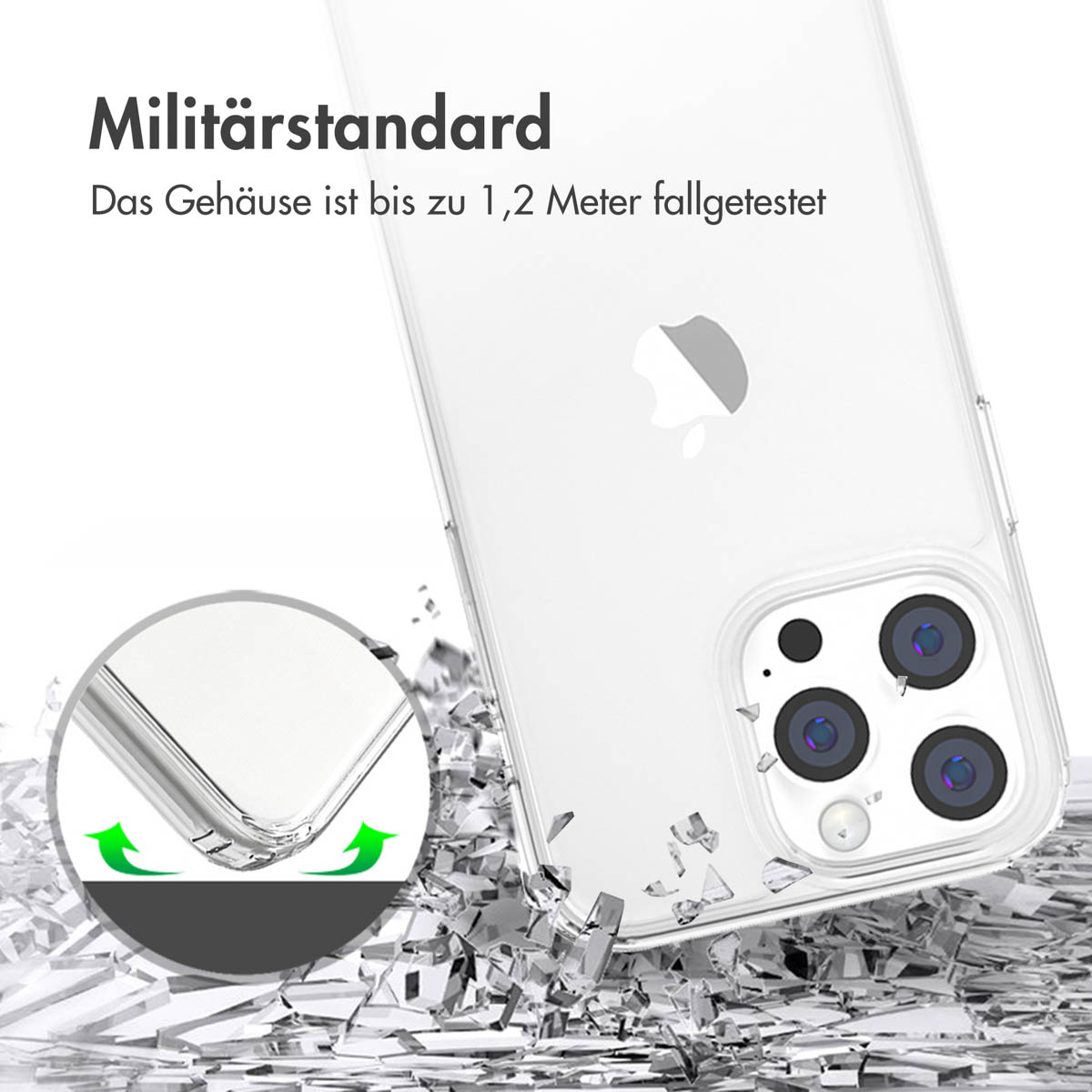 Accezz Xtreme Impact Backcover Apple iPhone 14 Pro Max - Transparant