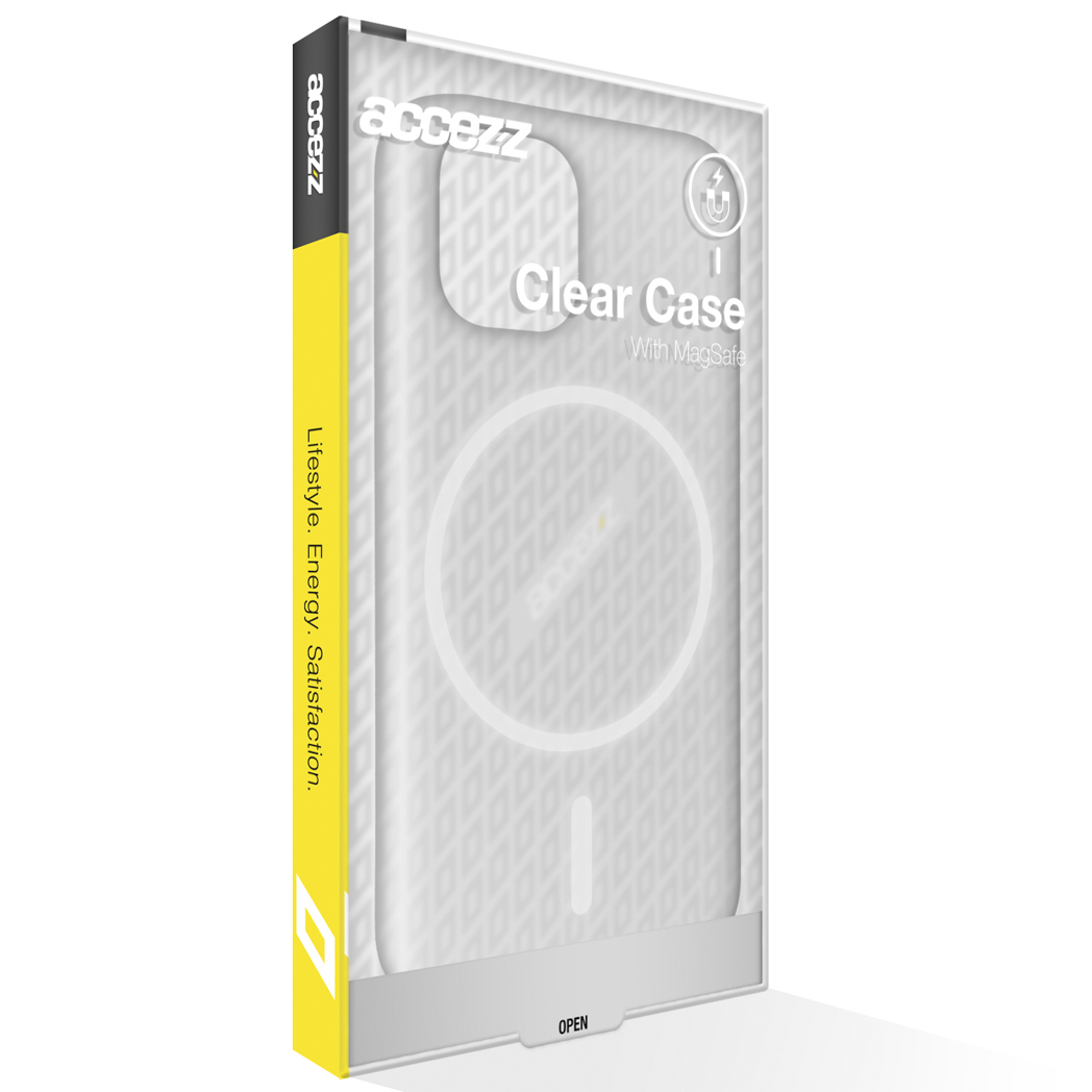 Accezz Clear Backcover met MagSafe Apple iPhone 14 Plus - Transparant