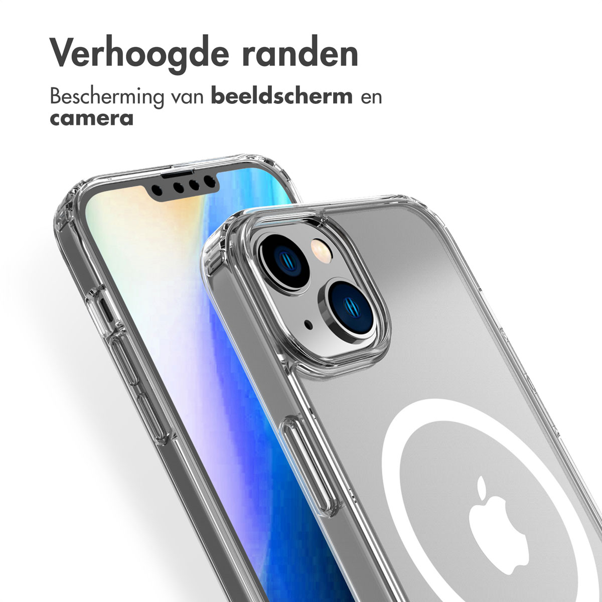Accezz Clear Backcover met MagSafe Apple iPhone 14 Plus - Transparant