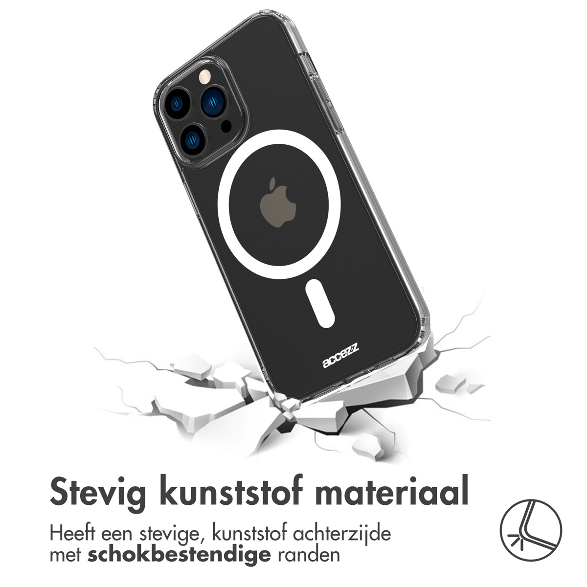 Accezz Clear Backcover met MagSafe Apple iPhone 14 Pro Max - Transparant