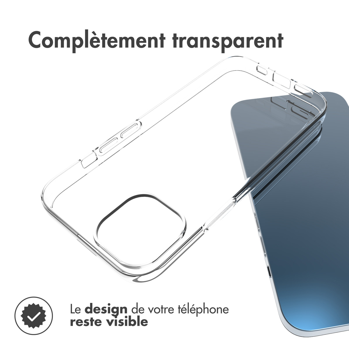 Accezz Clear Backcover Apple iPhone 14 - Transparant