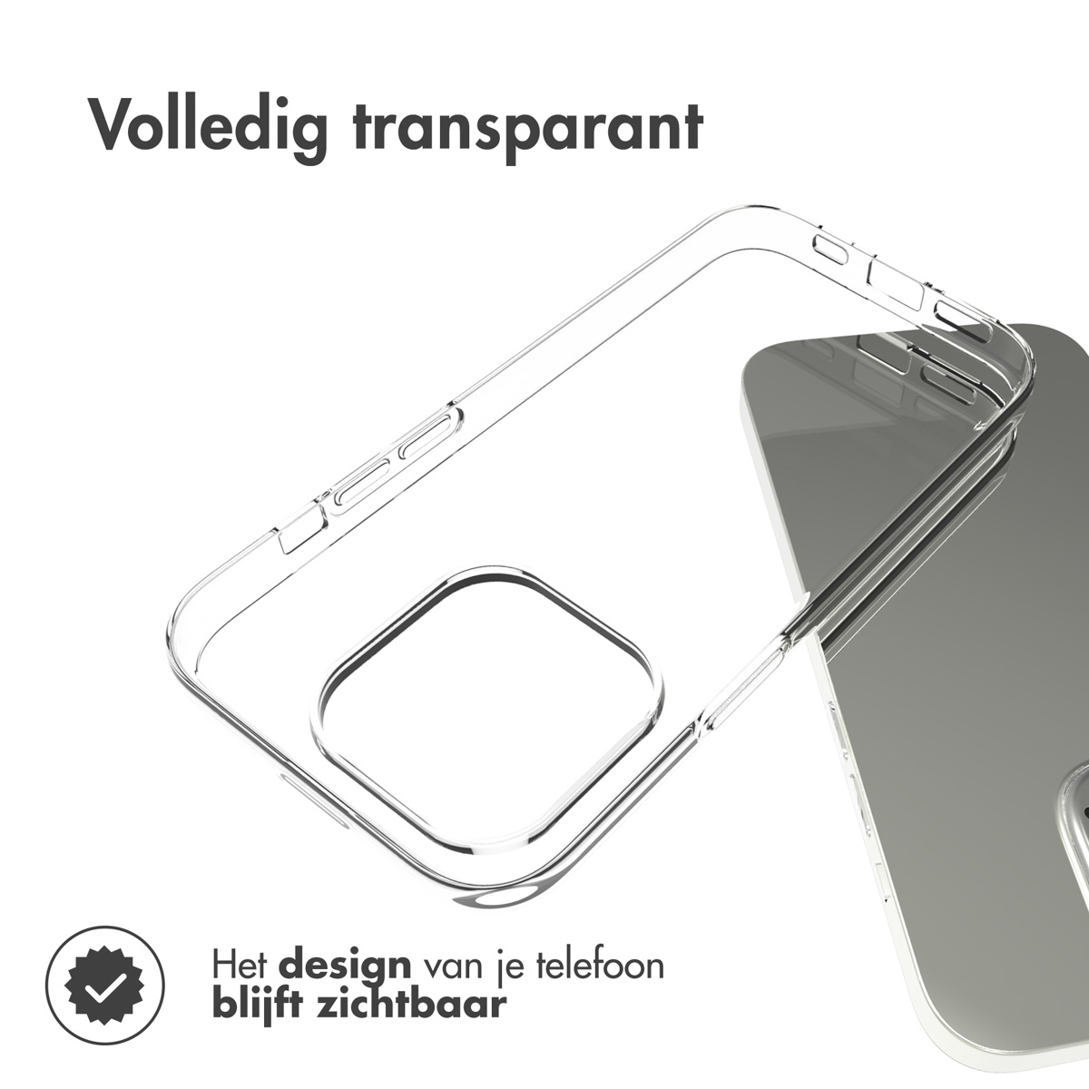Accezz Clear Backcover Apple iPhone 14 Pro - Transparant