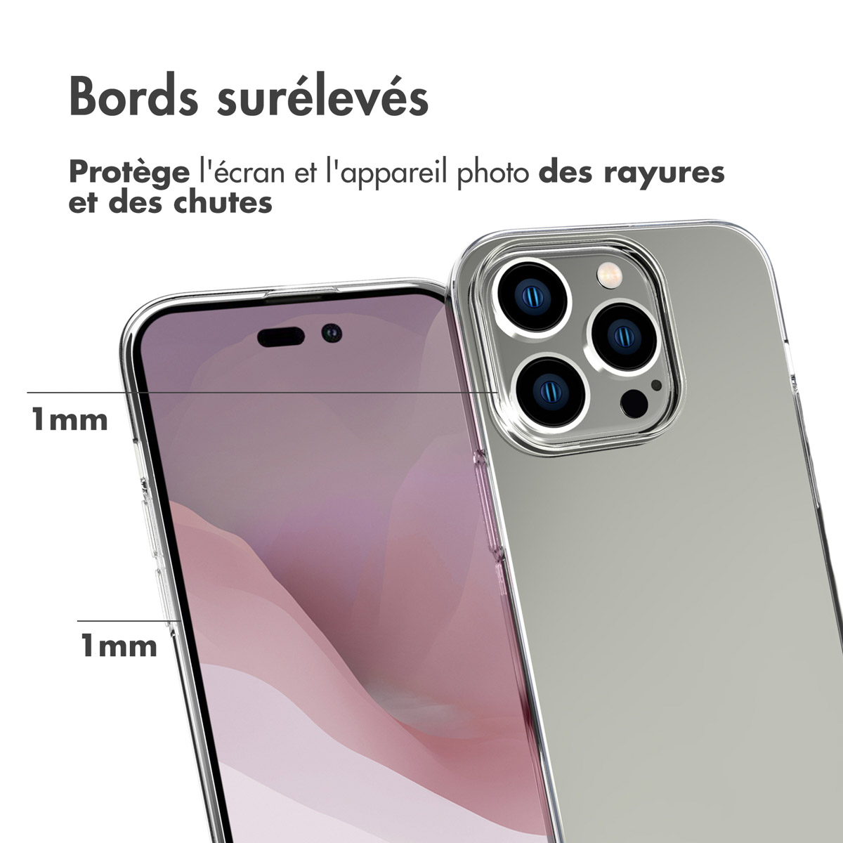 Accezz Clear Backcover Apple iPhone 14 Pro - Transparant