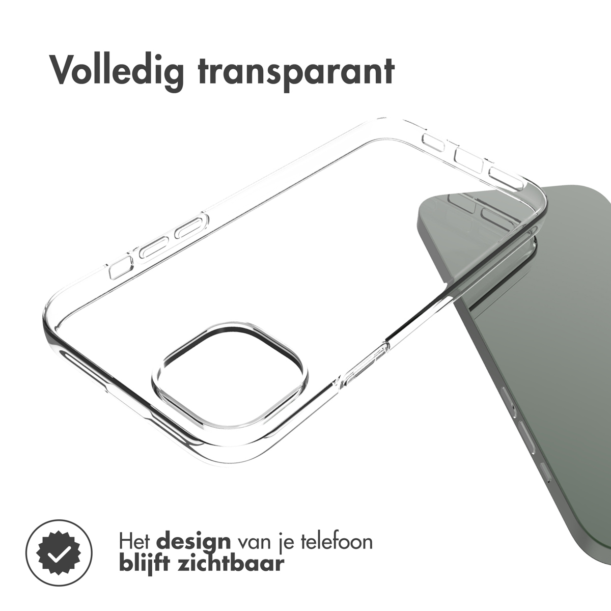 Accezz Clear Backcover Apple iPhone 14 Plus - Transparant