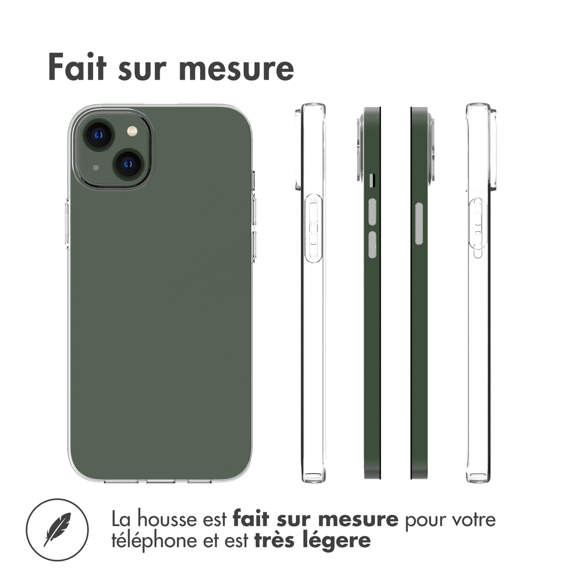 Accezz Clear Backcover Apple iPhone 14 Plus - Transparant