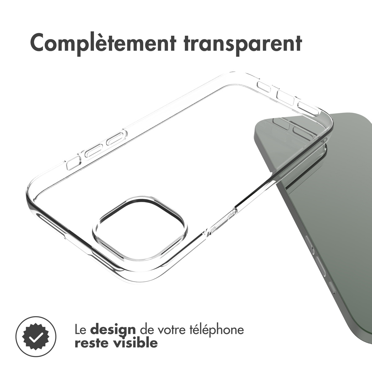 Accezz Clear Backcover Apple iPhone 14 Plus - Transparant