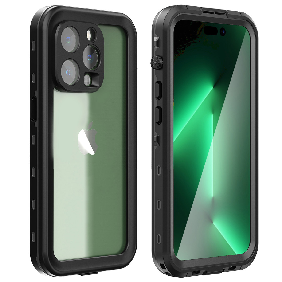 Redpepper Dot Plus Waterproof Backcover Apple iPhone 14 Pro - Zwart
