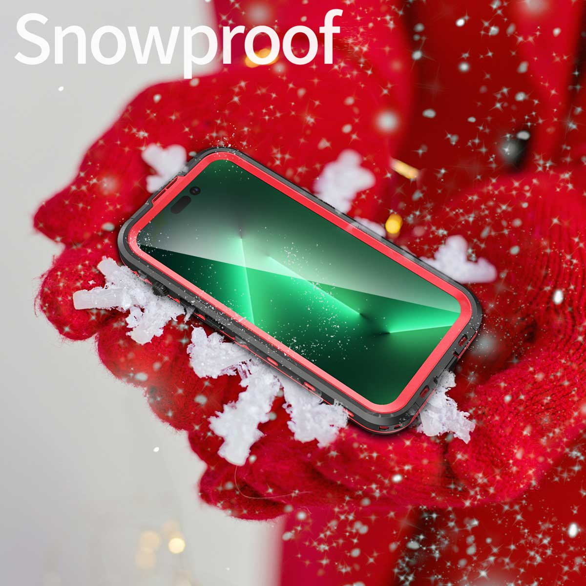 Redpepper Dot Plus Waterproof Backcover Apple iPhone 14 Pro - Zwart