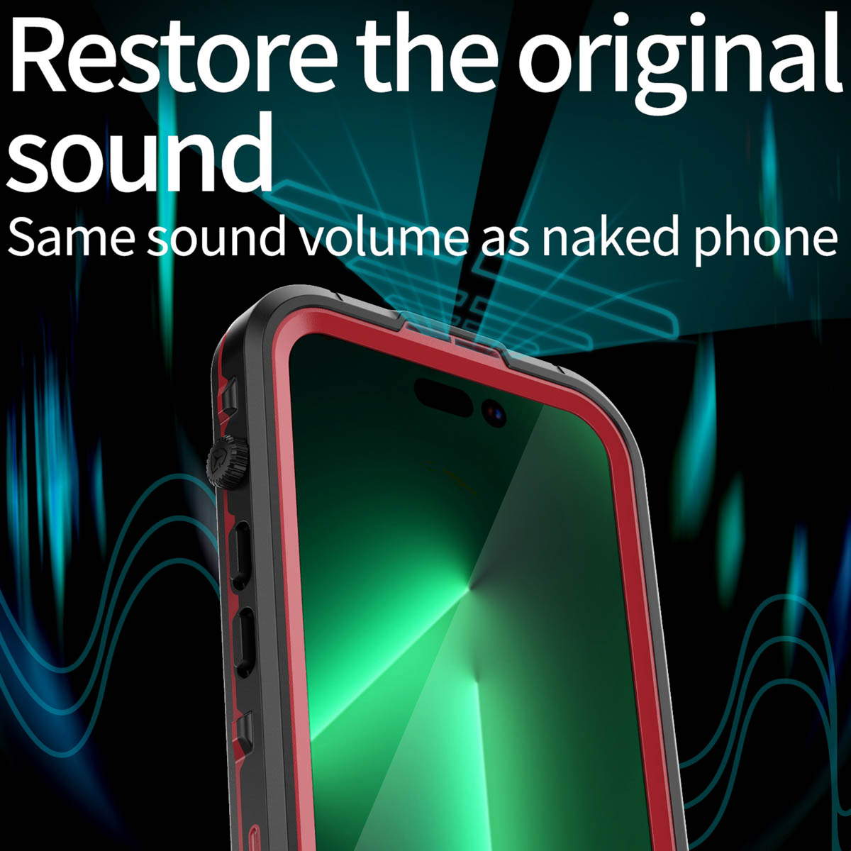 Redpepper Dot Plus Waterproof Backcover Apple iPhone 14 Pro - Zwart