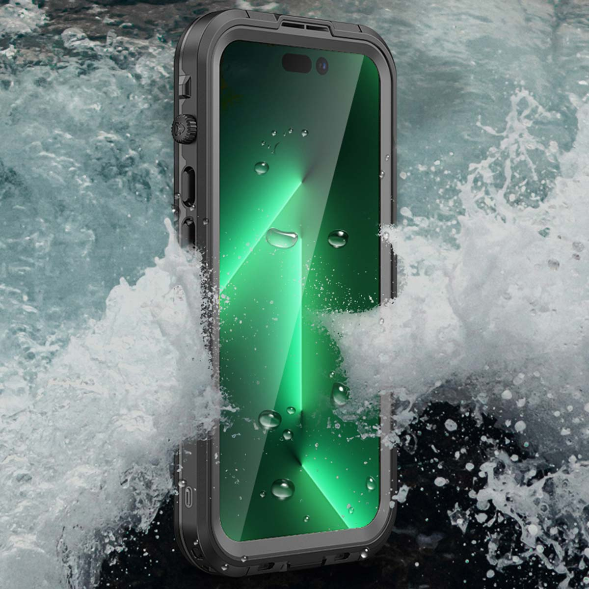 Redpepper Dot Plus Waterproof Backcover Apple iPhone 14 Pro Max - Zwart