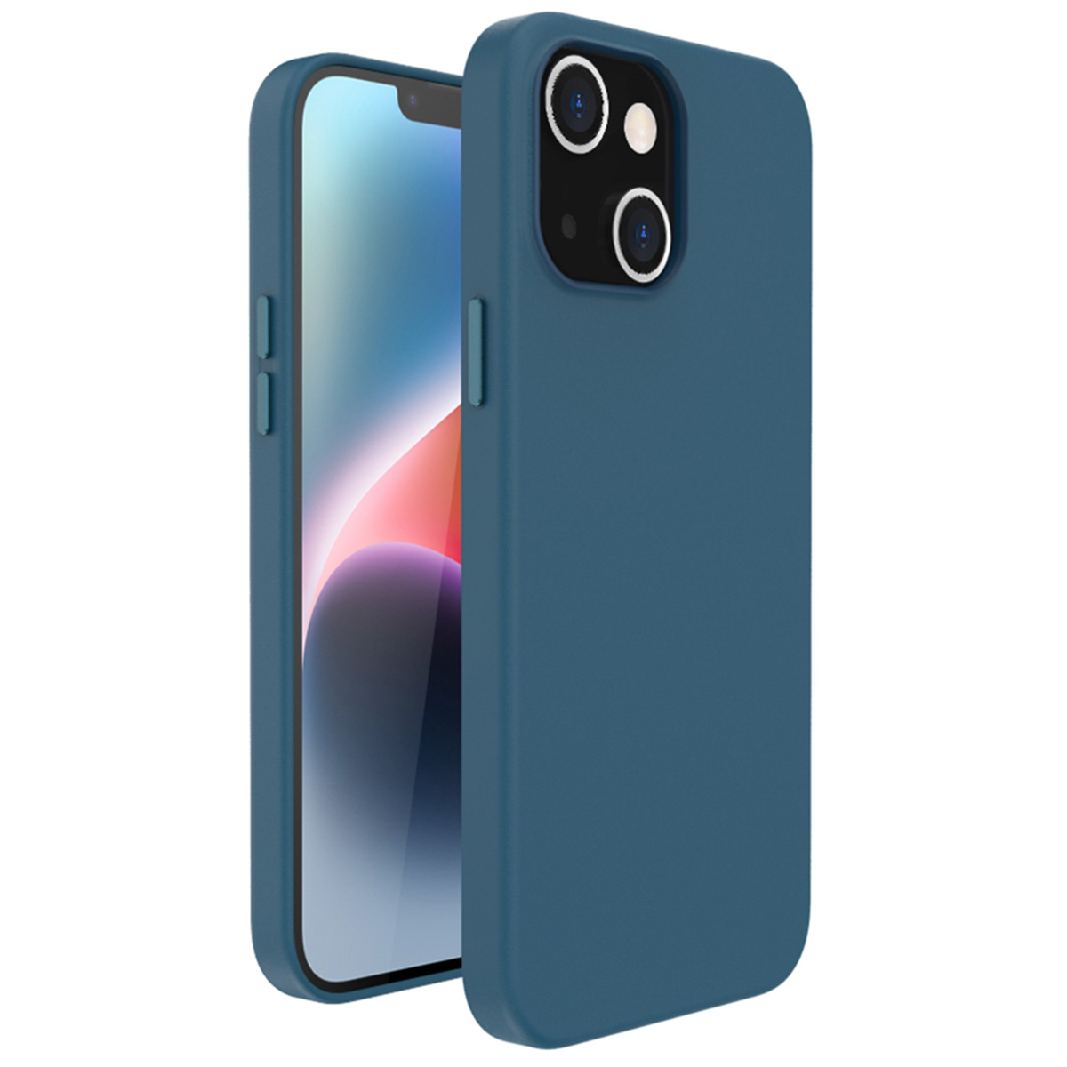 Accezz Leather Backcover met MagSafe Apple iPhone 14 Plus - Donkerblauw