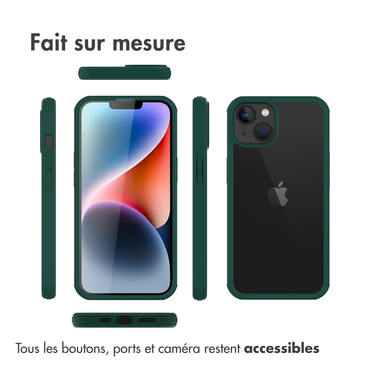 Accezz 360° Full Protective Cover Apple iPhone 14 Plus - Groen