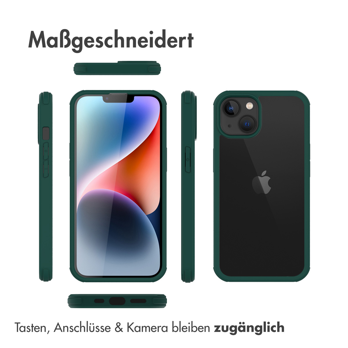 Accezz 360° Full Protective Cover Apple iPhone 14 Plus - Groen