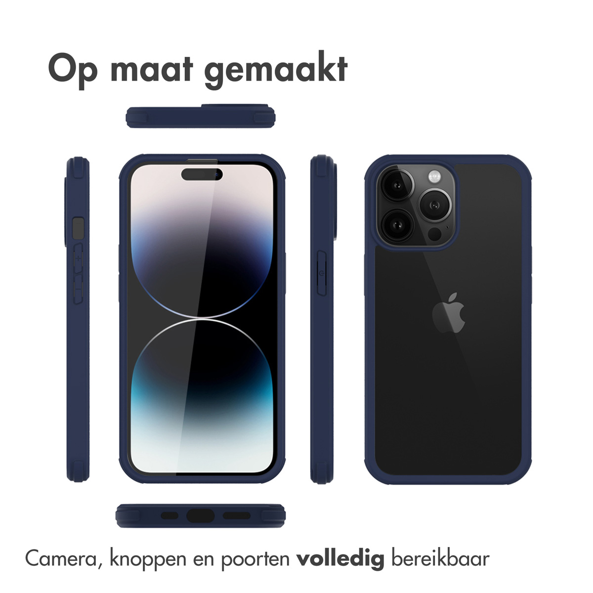 Accezz 360° Full Protective Cover Apple iPhone 14 Pro Max- Blauw