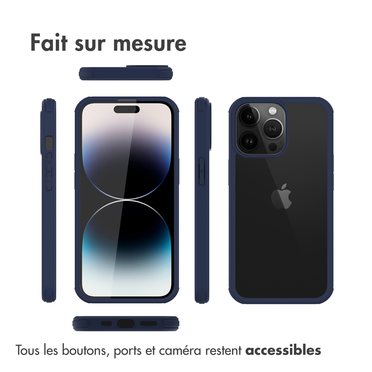 Accezz 360° Full Protective Cover Apple iPhone 14 Pro Max- Blauw