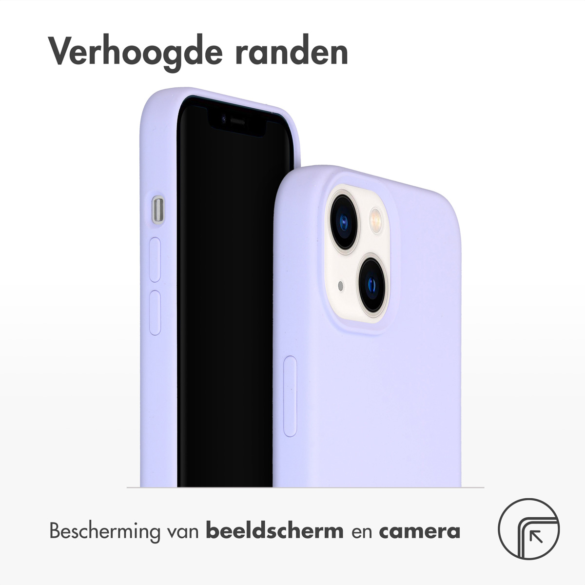Accezz Liquid Silicone Backcover Apple iPhone 14 - Paars