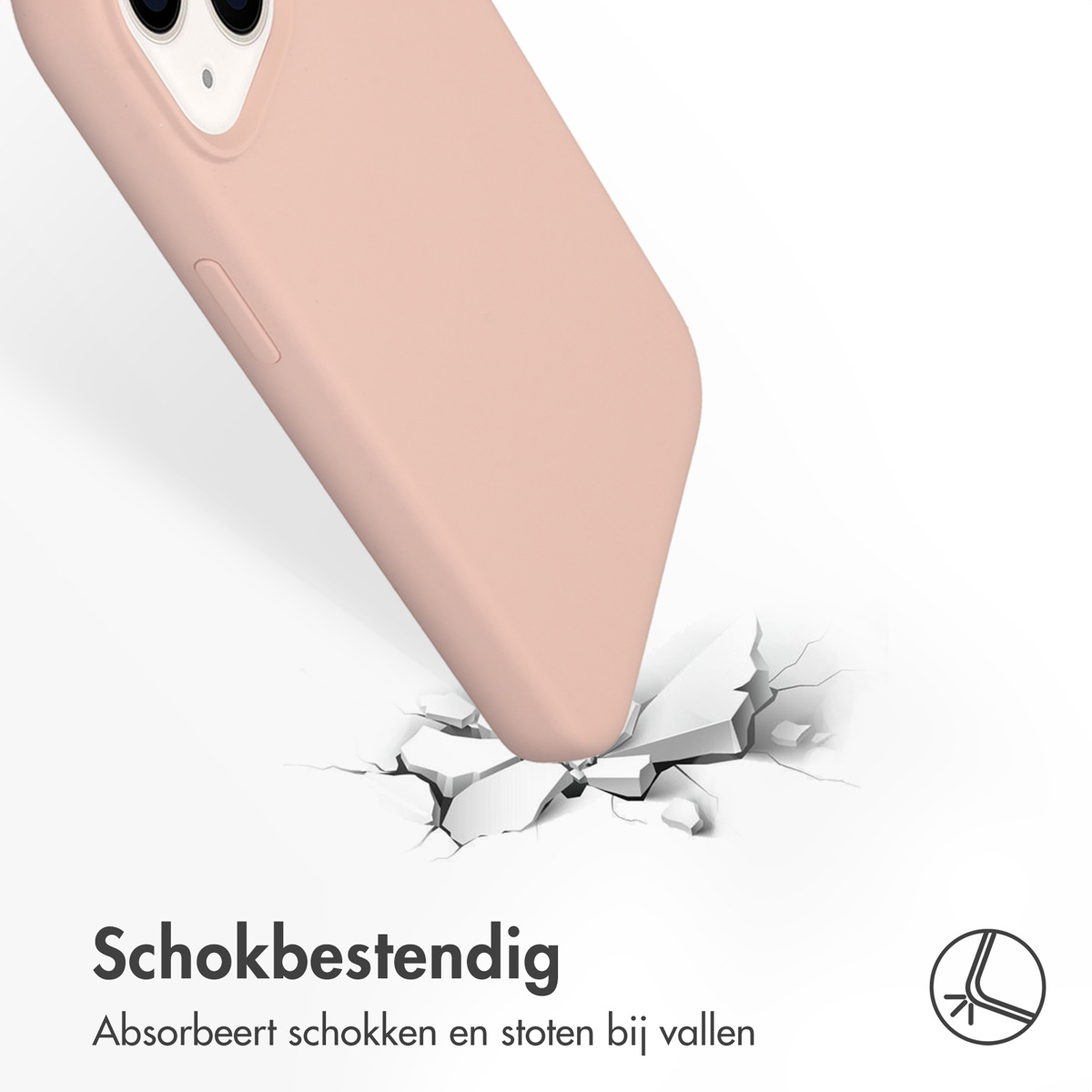 Accezz Liquid Silicone Backcover Apple iPhone 14 - Roze