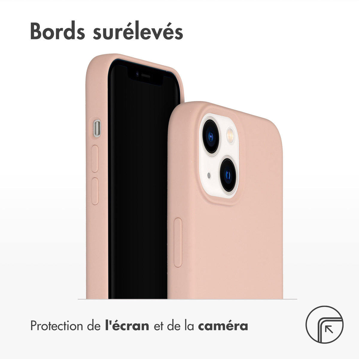 Accezz Liquid Silicone Backcover Apple iPhone 14 - Roze
