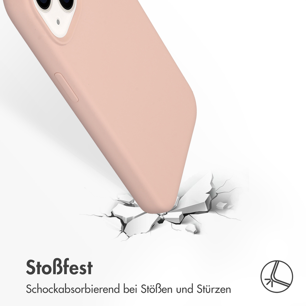 Accezz Liquid Silicone Backcover Apple iPhone 14 - Roze