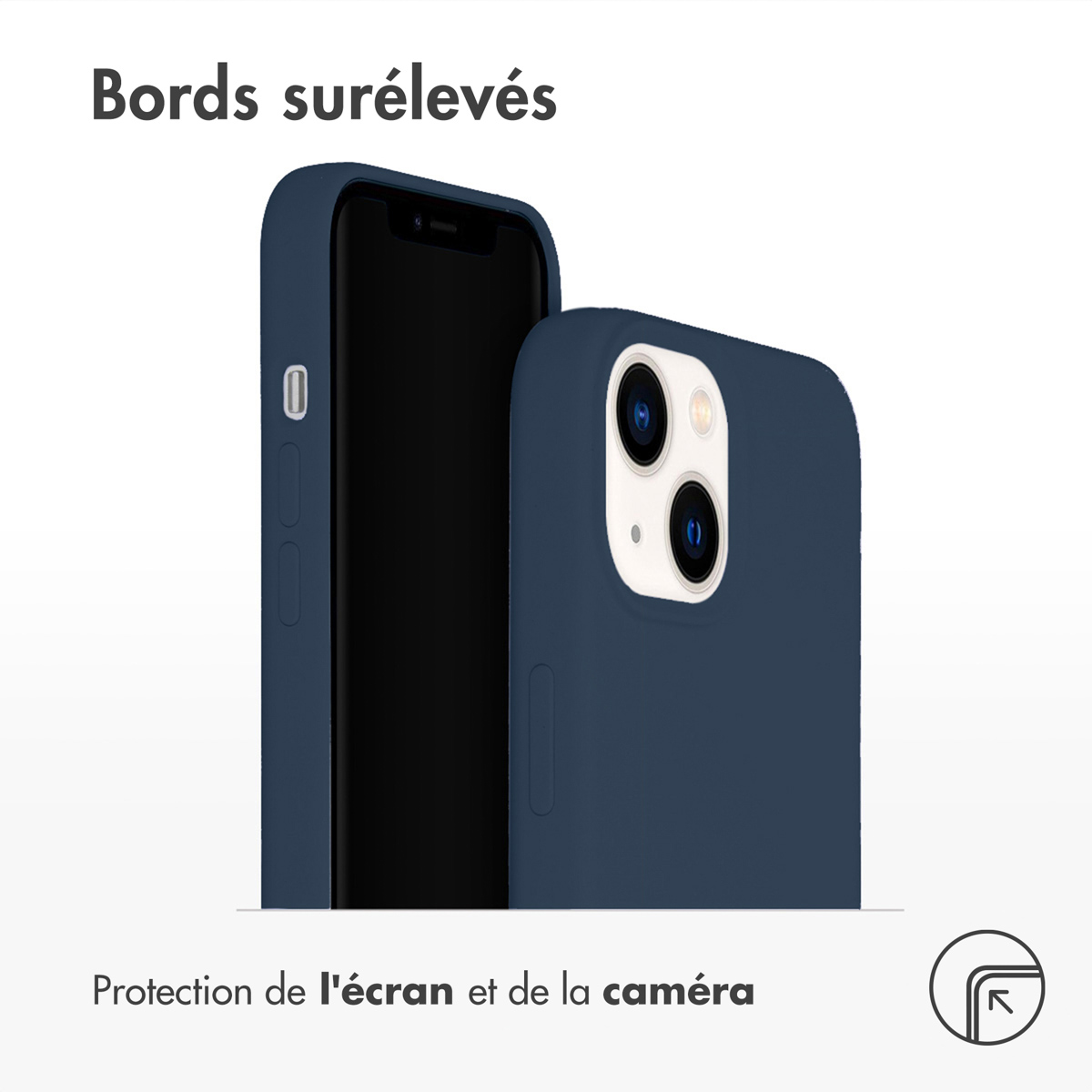 Accezz Liquid Silicone Backcover Apple iPhone 14 - Donkerblauw