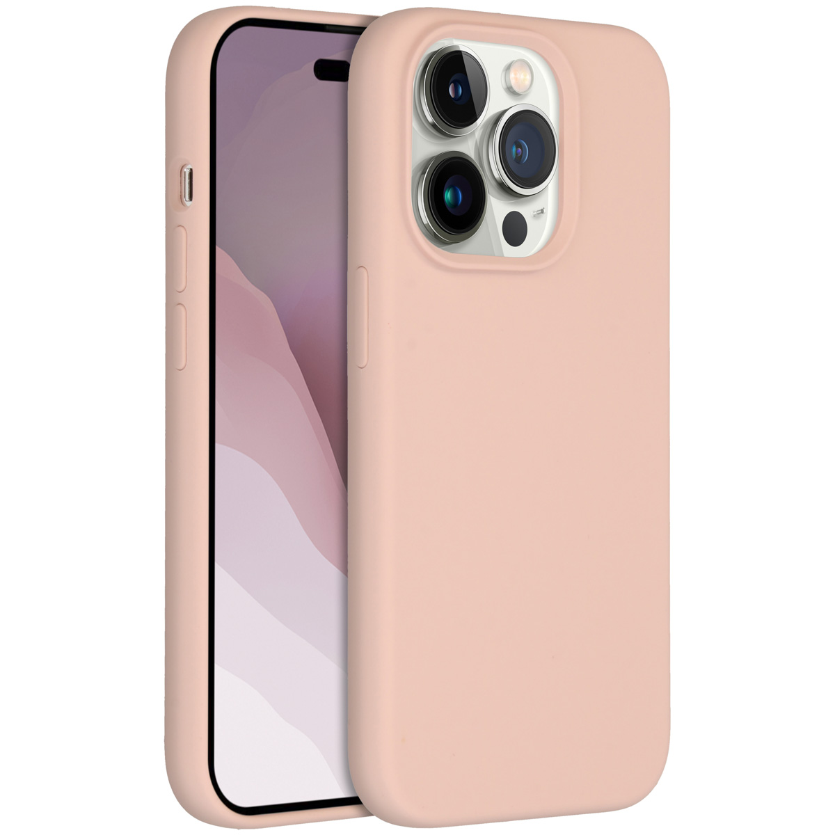 Accezz Liquid Silicone Backcover Apple iPhone 14 Pro - Roze