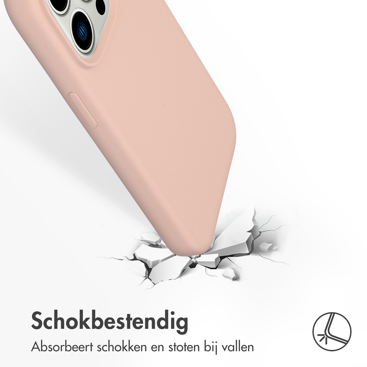 Accezz Liquid Silicone Backcover Apple iPhone 14 Pro - Roze