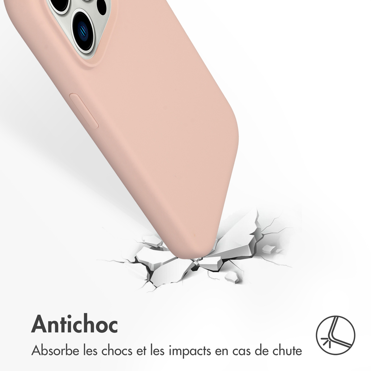 Accezz Liquid Silicone Backcover Apple iPhone 14 Pro - Roze