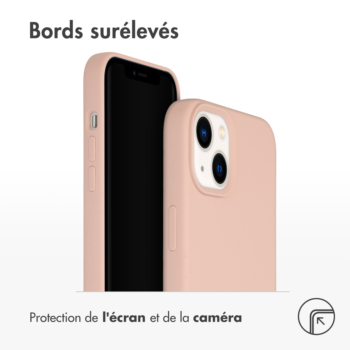 Accezz Liquid Silicone Backcover Apple iPhone 14 Plus - Roze