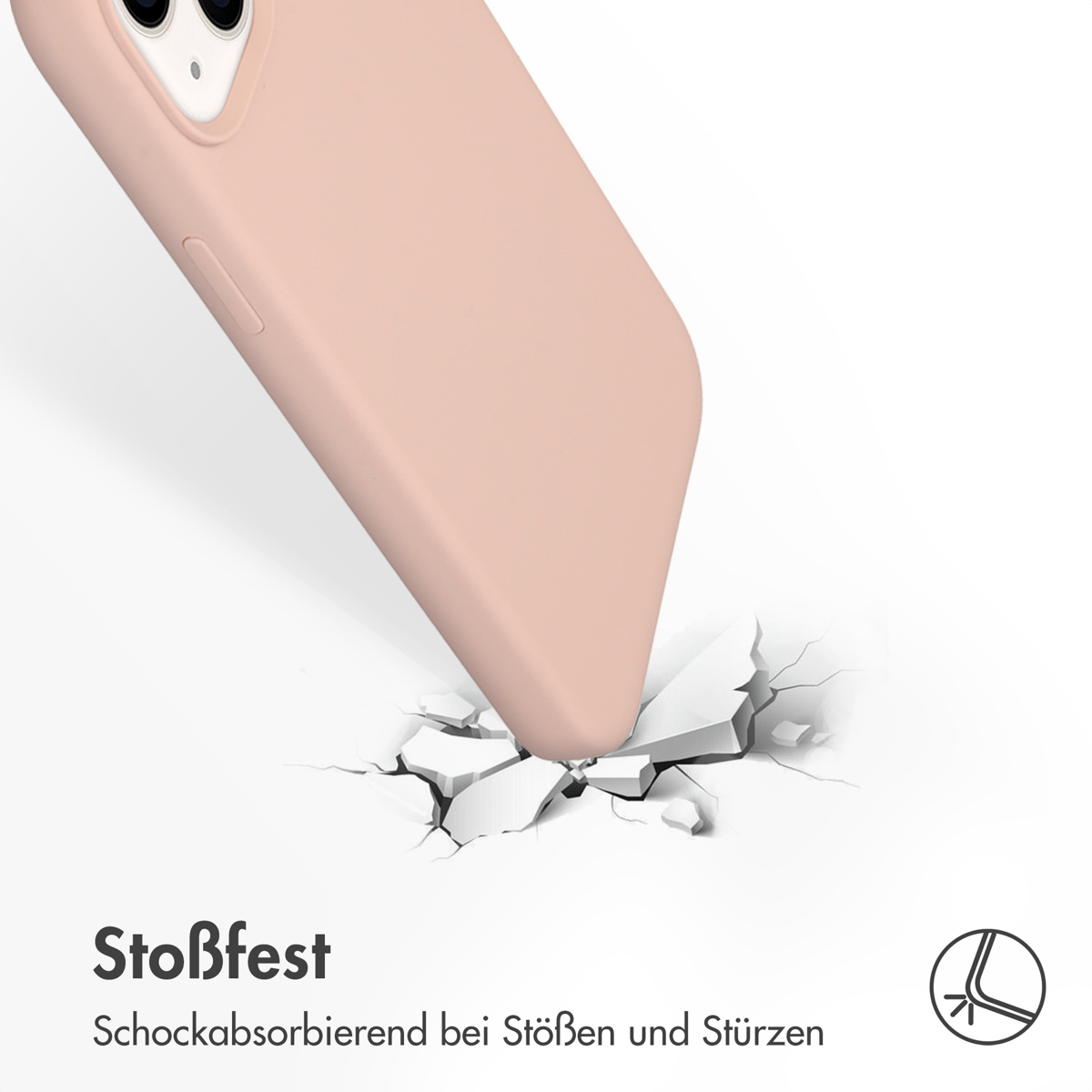 Accezz Liquid Silicone Backcover Apple iPhone 14 Plus - Roze