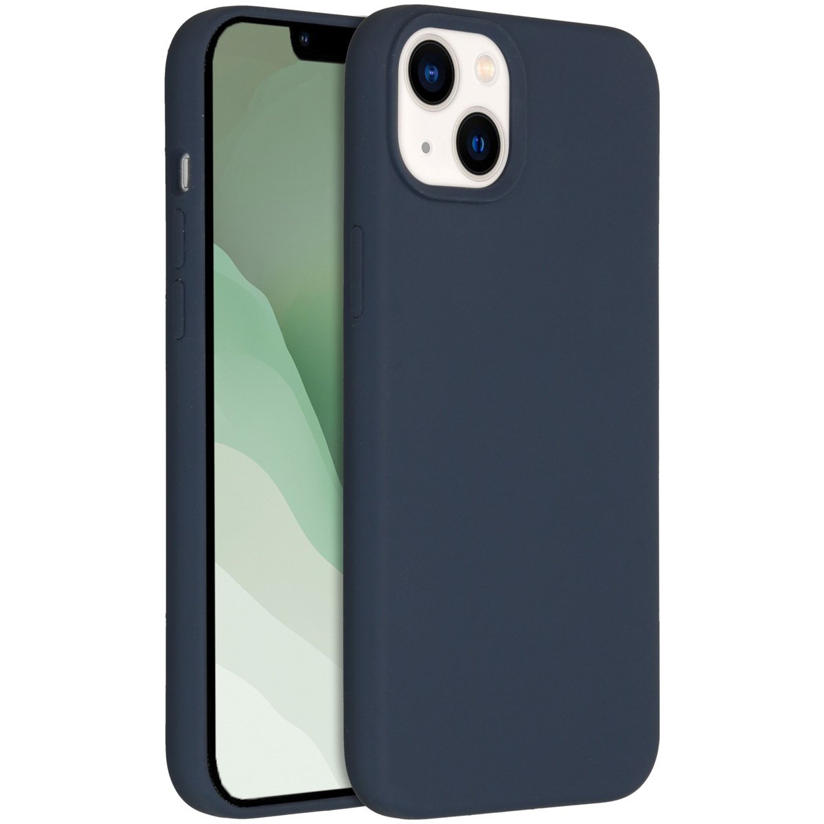Accezz Liquid Silicone Backcover Apple iPhone 14 Plus - Donkerblauw