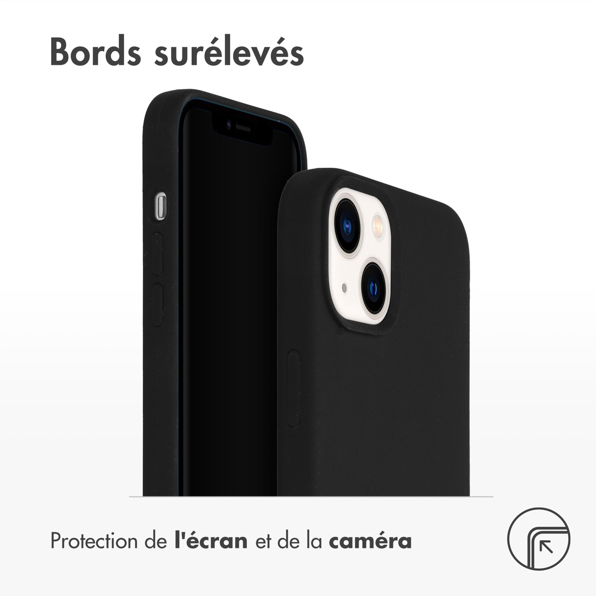 Accezz Liquid Silicone Backcover Apple iPhone 14 Plus - Zwart