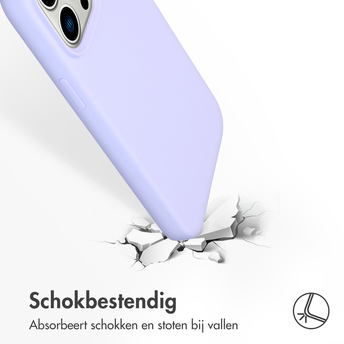 Accezz Liquid Silicone Backcover Apple iPhone 14 Pro Max - Paars