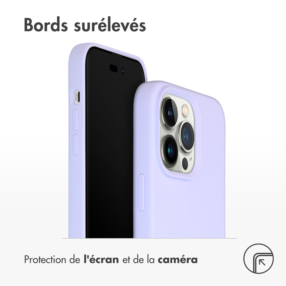 Accezz Liquid Silicone Backcover Apple iPhone 14 Pro Max - Paars