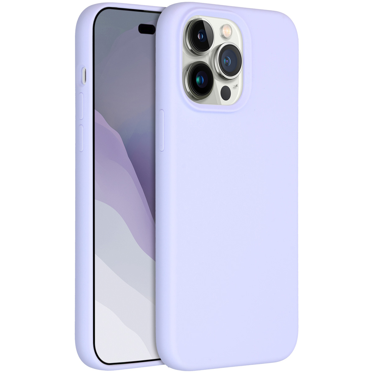 Accezz Liquid Silicone Backcover Apple iPhone 14 Pro Max - Paars