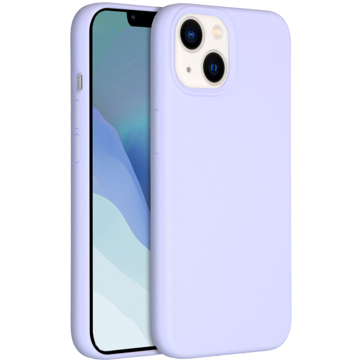 Accezz Liquid Silicone Backcover met MagSafe Apple iPhone 14 - Paars