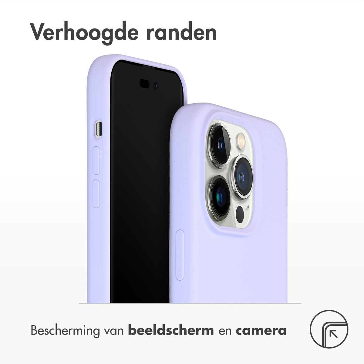 Accezz Liquid Silicone Backcover met MagSafe Apple iPhone 14 Pro - Paars